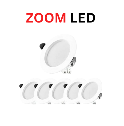 Pack of 6 Aluminium 8w SMD Downlight