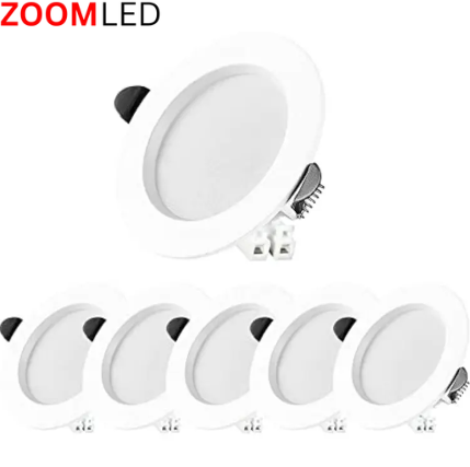 Pack of 6 Aluminium 8w SMD Downlight