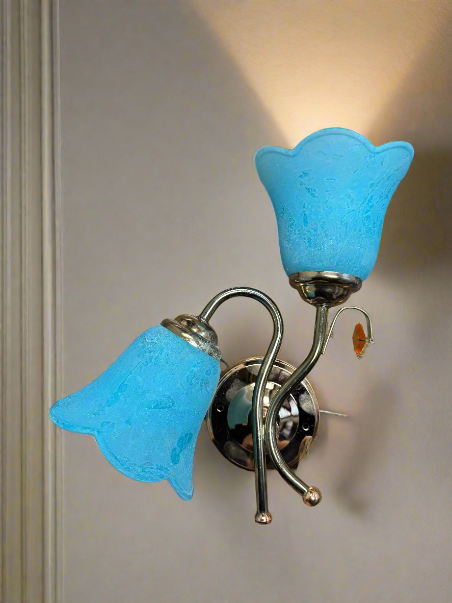 Aqua Blossom Wall Lamp