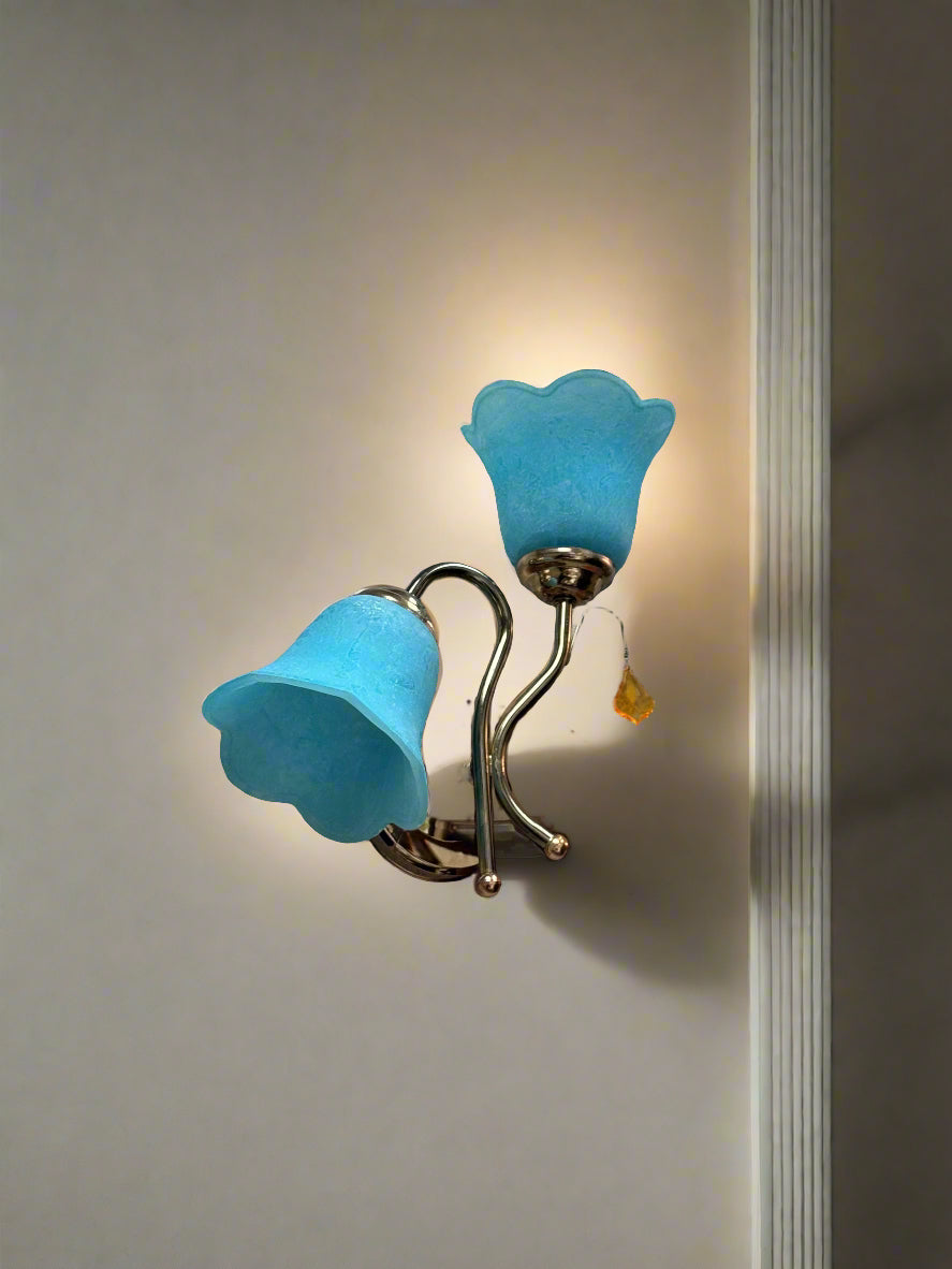Aqua Blossom Wall Lamp