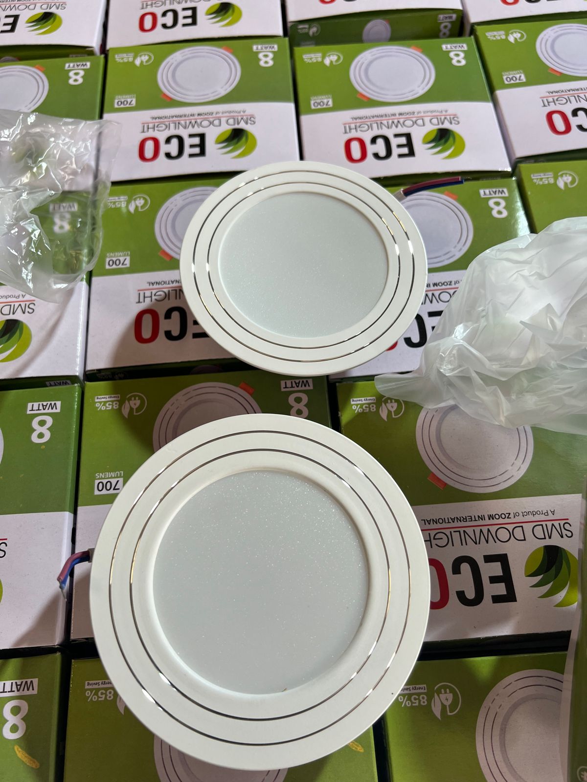 Pack of 6 Aluminium 8w SMD Downlight