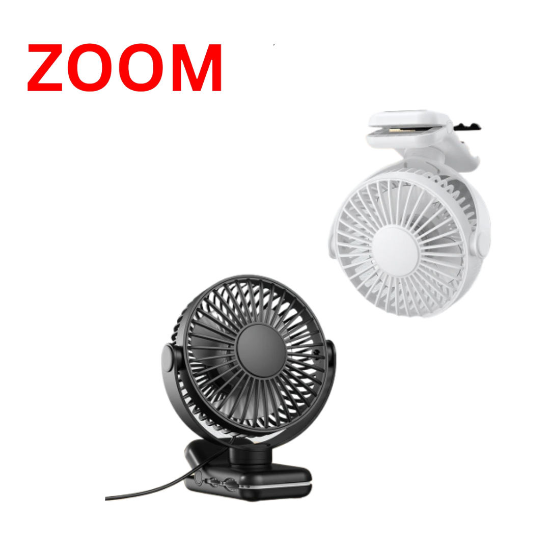 Rechargeable Mini Portable Clip on Fan,3 Speeds Quiet Wind 720° Rotate Personal Electric Fan,Standing Fans for Room Home