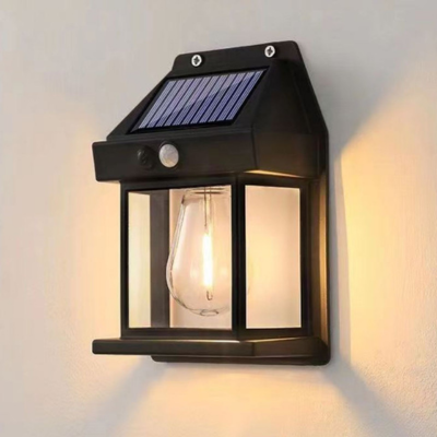 Solar Intelligent Induction Outdoor Wall Lamp with DUAL Tungsten Filament