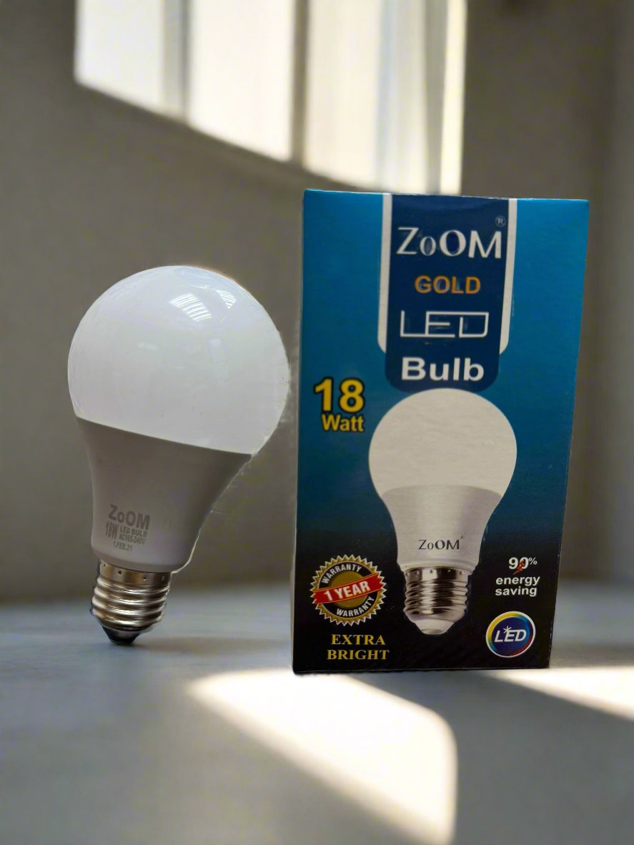 Pack of 3 LED BULBS 18w Gold Edition.