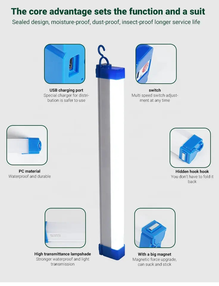 Rechargeable LED Emergency Tube light