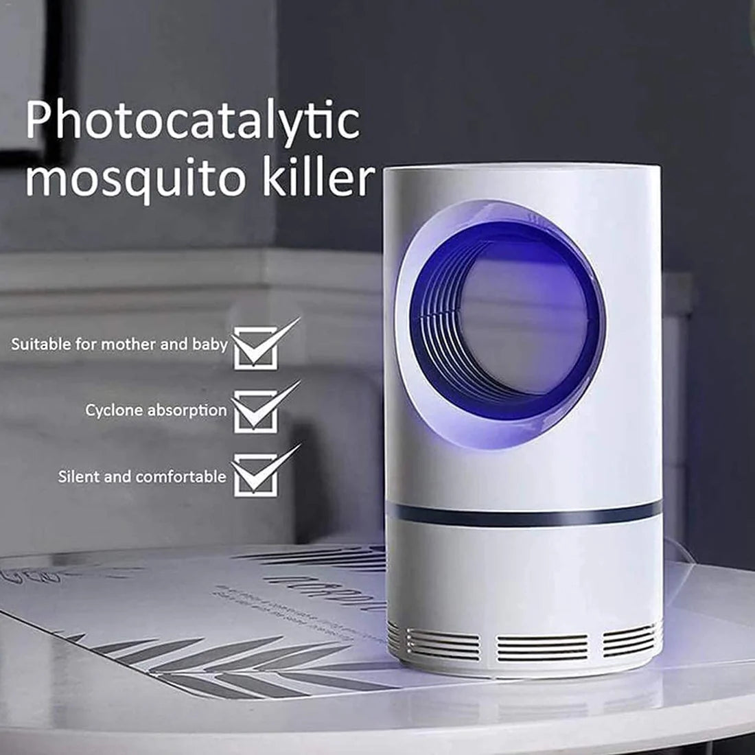 Photocatalyst Home Mosquito Repellent Lamp: Silent, Plug-in Device for Baby Bedrooms