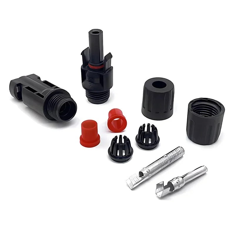 Solar Panels Connectors Kit, PV Plug 1000V DC 30A, for Photovoltaic MC Cable 2.5/4/6mm²