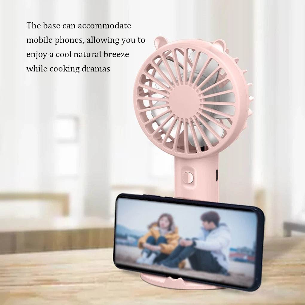 Rechargeable Handheld Fan - Compact USB Rechargeable Cooling Fan