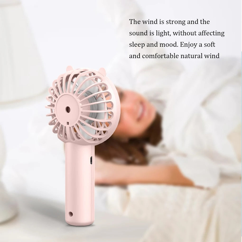 Rechargeable Handheld Fan - Compact USB Rechargeable Cooling Fan