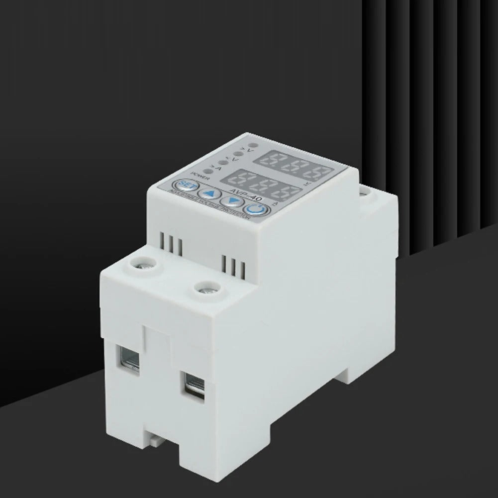 220V 63A Adjustable Over Under Voltage Protective Device Over Current Protection Limit Relay Protector Din Rail